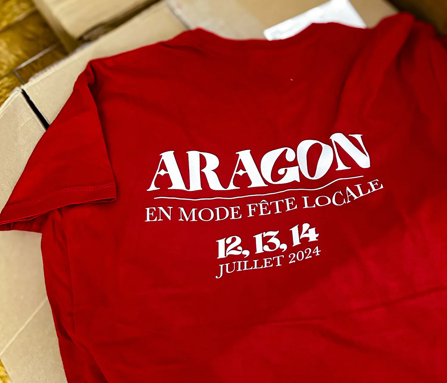 Design de t-shirts pour de l'évènementiel - Comité des fëtes Aragon